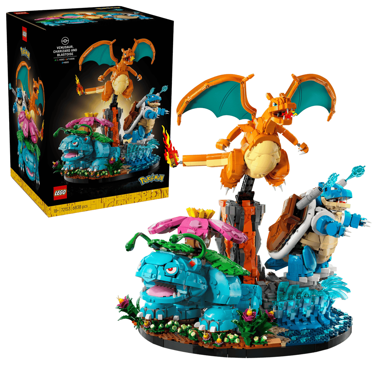 Florizarre, Dracaufeu et Tortank