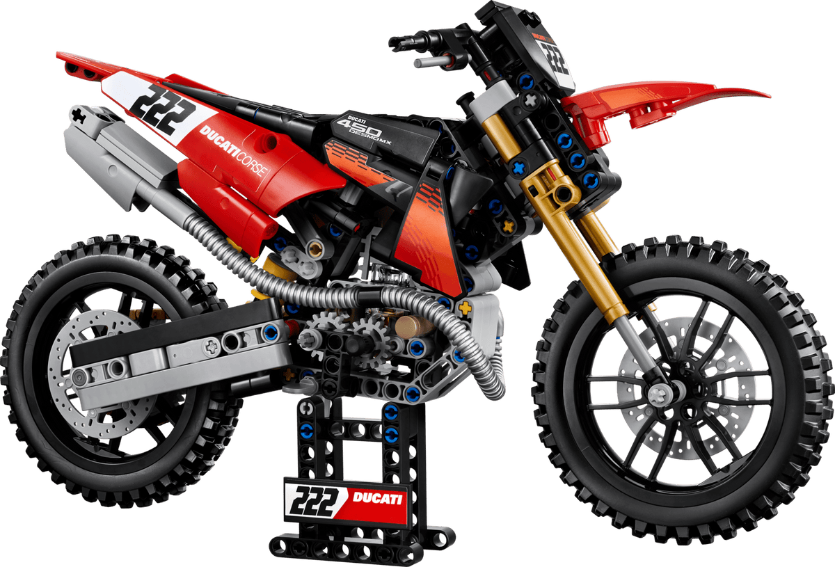 La moto Ducati Desmo450 MX Factory