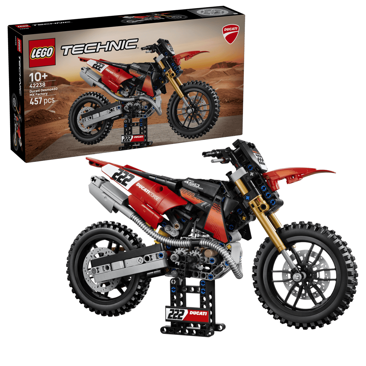 La moto Ducati Desmo450 MX Factory