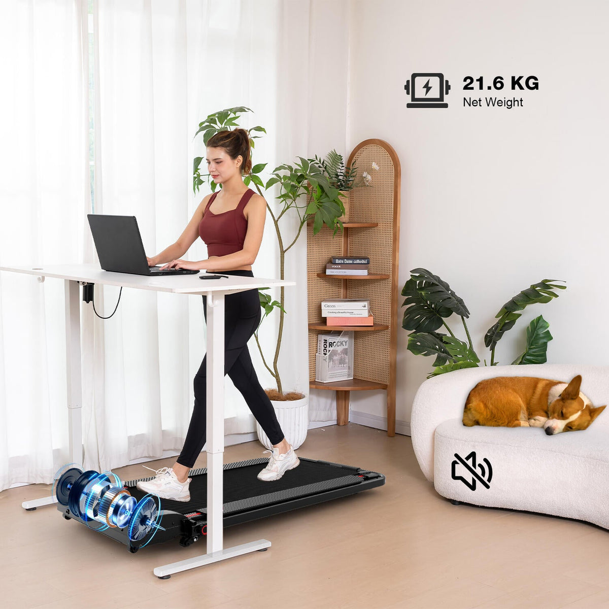 Tapis de Course Pliable / Inclinable 13.41% - ZX4S - 1400W - 8KM/H - SportVentePrivee